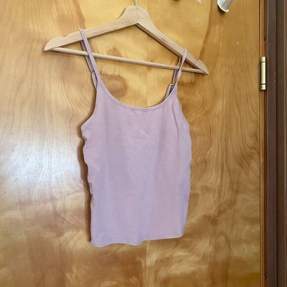 Organic Basics Core Singlet Women's S Pink Sleeveless Tank Cropped Camisole - Picture 1 of 8